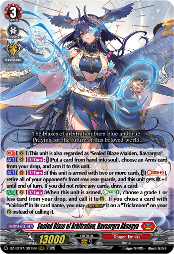 Sealed Blaze of Arbitration, Bavsargr RRR - DZBT07