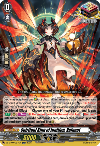 Spiritual King of Ignition, Valnout ORR - DZBT07