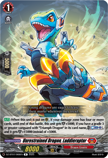 Unrestrained Dragon, Laddieraptor R - DZBT07