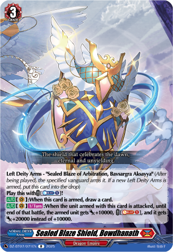 Sealed Blaze Shield, Bowdhanath R - DZBT07