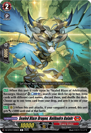 Sealed Blaze Dragon, Halibadra Balahtar C - DZBT07