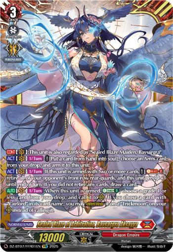 Sealed Blaze of Arbitration, Bavsargr FFR - DZBT07