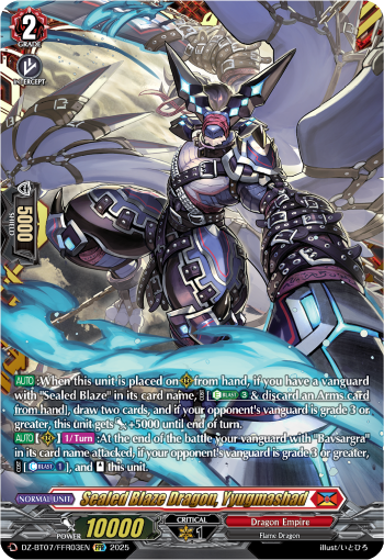 Sealed Blaze Dragon, Yyugmashad FFR - DZBT07
