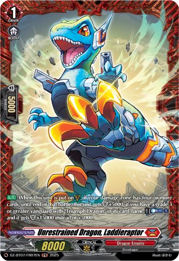 Unrestrained Dragon, Laddieraptor FR - DZBT07