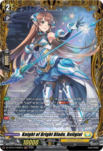 Knight of Bright Blade, Religial FR - DZBT07