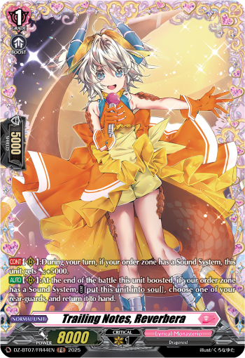 Trailing Notes, Reverbera FR - DZBT07