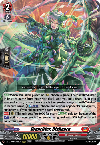 Dragritter, Bishaara - Cardfight Vanguard RRR Card Image