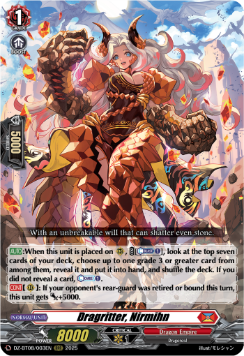 Dragritter, Nirmihn - Cardfight Vanguard RRR Card Image