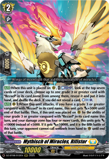 Mythisch of Miracles, Rifistor - Cardfight Vanguard RRR Card Image