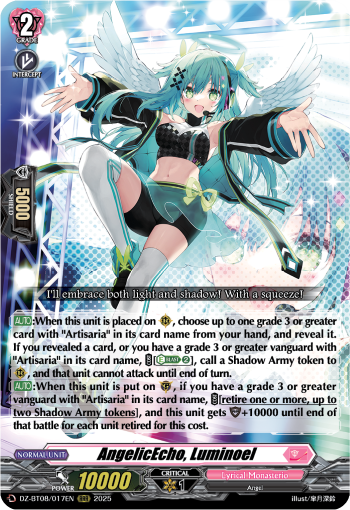 AngelicEcho, Luminoel - Cardfight Vanguard RRR Card Image