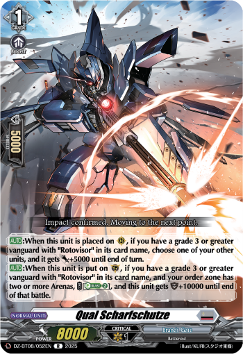 Qual Scharfschutze - Cardfight Vanguard R Card Image