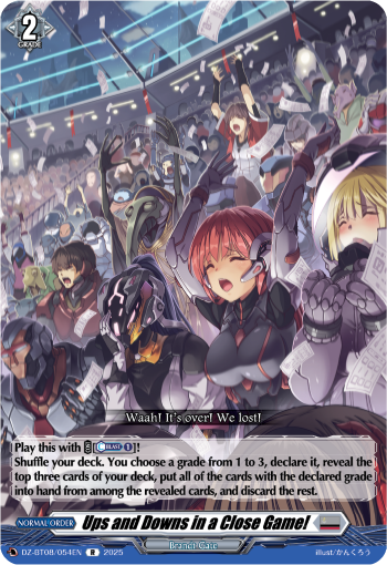 Ups and Downs in a Close Game! - Cardfight Vanguard R Card Image