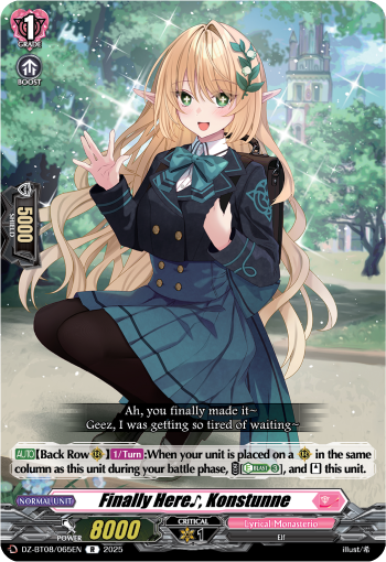 It's Finally Here♪ Konstunne - Cardfight Vanguard R Card Image