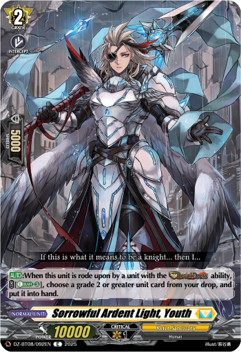 Sorrowful Ardent Light, Youth - Cardfight Vanguard C Card Image