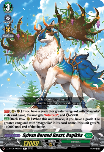 Sylvan Horned Beast, Radishka - Cardfight Vanguard C Card Image