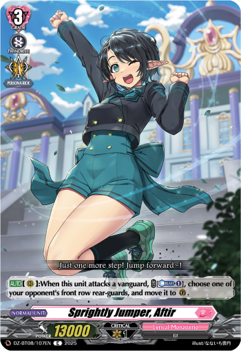 Sprightly Jumper, Aftir - Cardfight Vanguard C Card Image