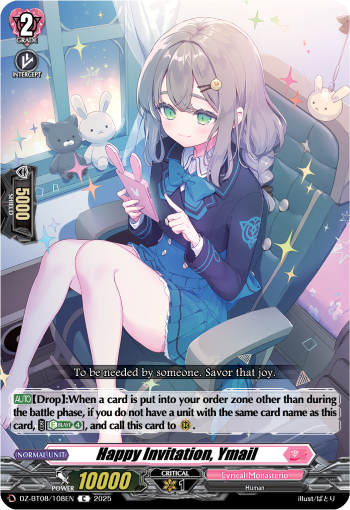 Happy Invitation, Ymail - Cardfight Vanguard C Card Image