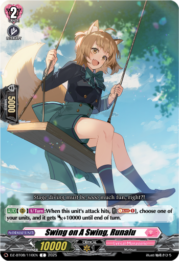 Swing on a Swing, Runalu - Cardfight Vanguard C Card Image