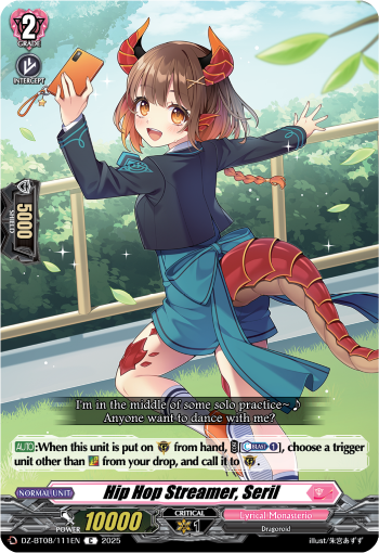 Hip Hop Streamer, Serio - Cardfight Vanguard C Card Image