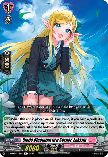 Smile Blooming in a Corner, Lukkigi - Cardfight Vanguard C Card Image