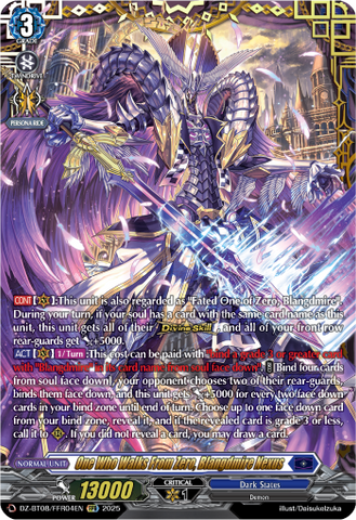One Who Walks From Zero, Blangdmire Necros (FFR) - Cardfight Vanguard FFR Card Image