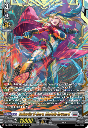 Galatic B-Hero, Stately Crozard (FFR) - Cardfight Vanguard FFR Card Image
