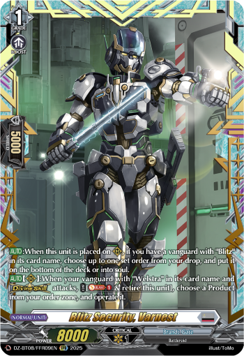 Blitz Security, Varnest (FFR) - Cardfight Vanguard FFR Card Image