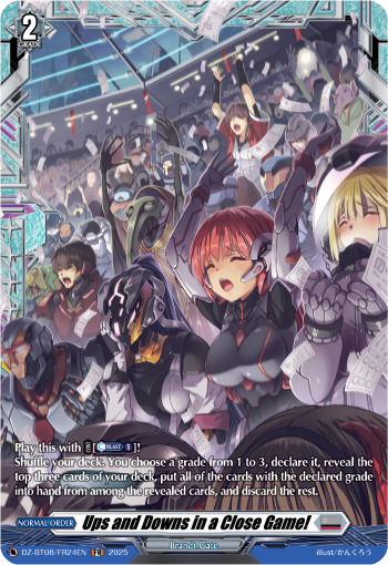 Ups and Downs in a Close Game! (FR) - Cardfight Vanguard FR Card Image