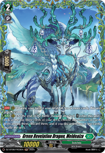 Green Revelation Dragon, Meldeaiza (FR) - Cardfight Vanguard FR Card Image