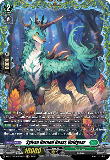 Sylvan Horned Beast, Voldyaar (FR) - Cardfight Vanguard FR Card Image
