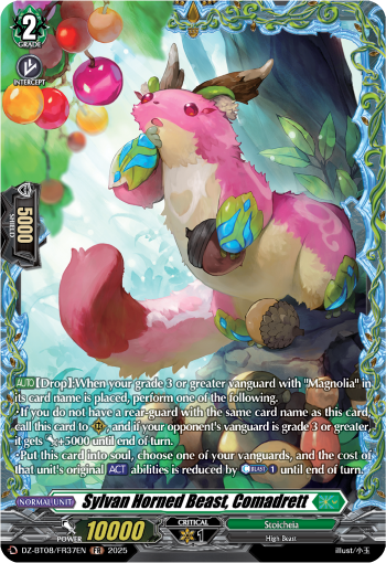 Sylvan Horned Beast, Comadrett (FR) - Cardfight Vanguard FR Card Image