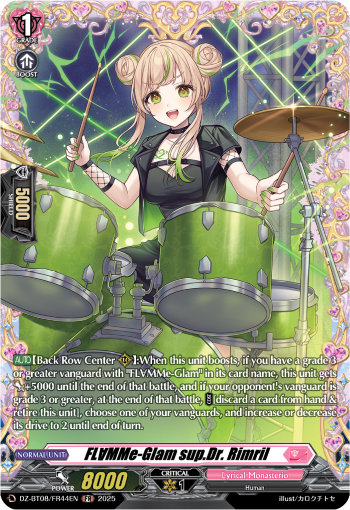 FL∀MMe-Glam sup.Dr. Rimril (FR) - Cardfight Vanguard FR Card Image
