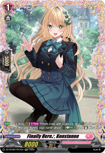 Finally Here♪, Konstunne (FR) - Cardfight Vanguard FR Card Image