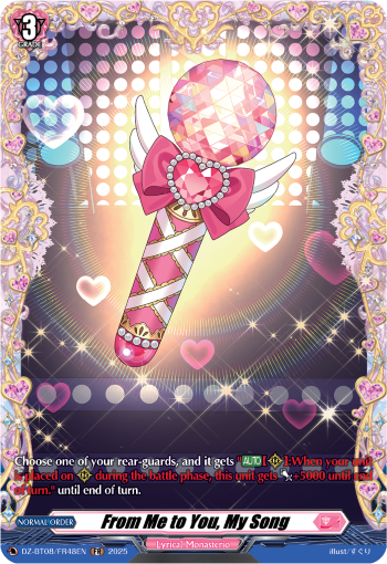 From Me to You, My Song (FR) - Cardfight Vanguard FR Card Image