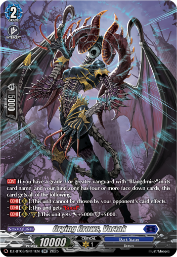Crying Crows, Vartak (SR) - Cardfight Vanguard SR Card Image