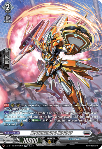 Kettensagen Racher (SR) - Cardfight Vanguard SR Card Image