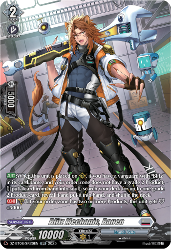 Blitz Mechnanic, Bauen (SR) - Cardfight Vanguard SR Card Image