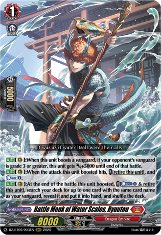 Battle Monk of Water Scales, Ryuutou - Cardfight Vanguard RRR Card Image