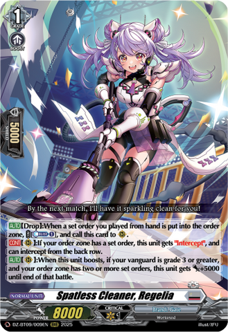 Spatless Cleaner, Regelia - Cardfight Vanguard RRR Card Image