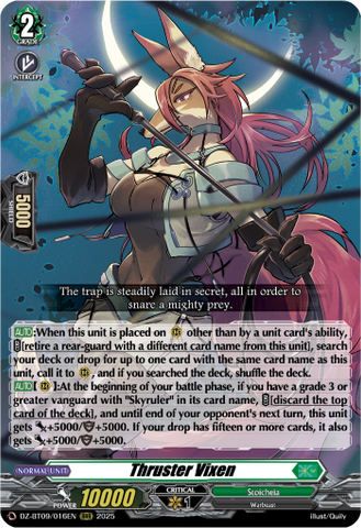 Thruster Vixen - Cardfight Vanguard RRR Card Image