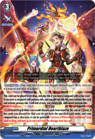 Primordial Heartblaze - Cardfight Vanguard RRR Card Image