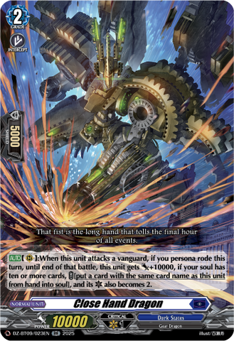 Close Hand Dragon - Cardfight Vanguard RR Card Image