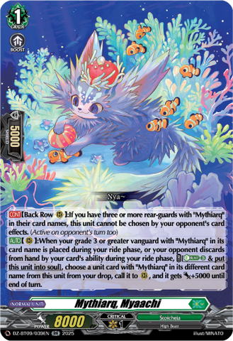 Mythiarq, Myaachi - Cardfight Vanguard RR Card Image