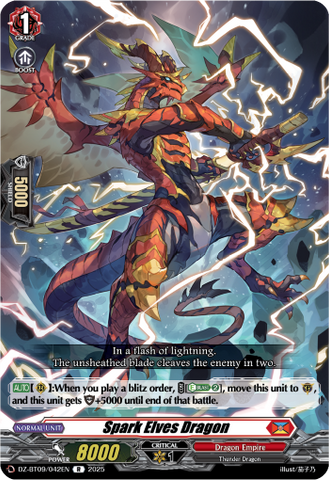 Spark Elves Dragon - Cardfight Vanguard R Card Image