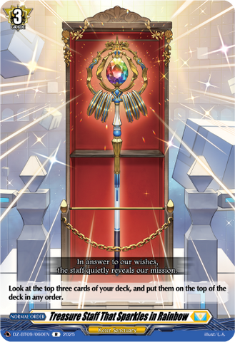 Treasure Staff That Sparkles in Rainbow - Cardfight Vanguard R Card Image