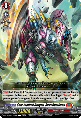 Saw-toothed Dragon, Sawchomimus - Cardfight Vanguard C Card Image