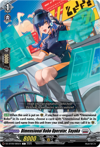 Dimensional Robo Operator, Sayaka - Cardfight Vanguard C Card Image