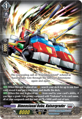Dimensional Robo, Kaisergrader - Cardfight Vanguard C Card Image