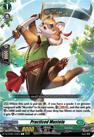 Practiced Mustela - Cardfight Vanguard C Card Image
