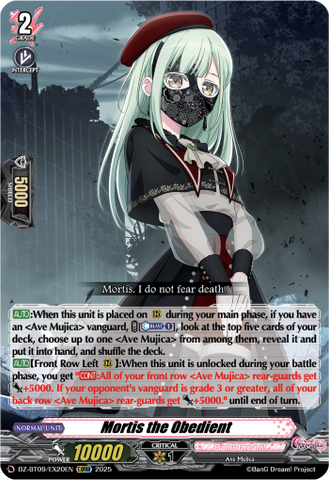 Mortis the Obedient - Cardfight Vanguard EXRRR Card Image